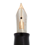 1941 PARKER VACUMATIC SENIOR MAXIMA AZURE PEARL DOUBLE JEWEL FOUNTAIN PEN RESTORED OFFERED BY ANTIQUE DIGGER