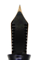 1941 PARKER 1ST GEN SENIOR STRIPED DUOFOLD DUSTY ROSE FOUNTAIN PEN RESTORED OFFERED BY ANTIQUE DIGGER