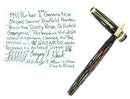 1941 PARKER 1ST GEN SENIOR STRIPED DUOFOLD DUSTY ROSE FOUNTAIN PEN RESTORED OFFERED BY ANTIQUE DIGGER