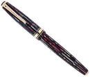 1941 PARKER 1ST GEN SENIOR STRIPED DUOFOLD DUSTY ROSE FOUNTAIN PEN RESTORED OFFERED BY ANTIQUE DIGGER