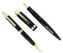 CIRCA 1941 EVERSHARP SKYLINE BLACK FOUNTAIN PEN & PENCIL SET NEAR MINT OFFERED BY ANTIQUE DIGGER