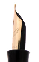 C1942 EVERSHARP SKYLINE GOLD CAP BLACK BARREL FOUNTAIN PEN SET NOS MINT STICKER OFFERED BY ANTIQUE DIGGER