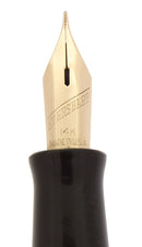 C1942 EVERSHARP SKYLINE GOLD CAP BLACK BARREL FOUNTAIN PEN SET NOS MINT STICKER OFFERED BY ANTIQUE DIGGER