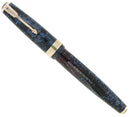 1941 PARKER SR. MAXIMA AZURE BLUE PEARL VACUMATIC DOUBLE JEWEL FOUNTAIN PEN RESTORED OFFERED BY ANTIQUE DIGGER