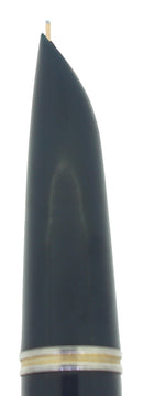 1941 PARKER 51 WEDDING BAND CAP FIRST YEAR DOUBLE JEWEL CEDAR BLUE FOUNTAIN PEN RESTORED OFFERED BY ANTIQUE DIGGER