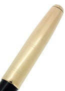 1941 PARKER 51 FIRST YEAR DOUBLE JEWEL GOLD CAP BLACK BARREL FOUNTAIN PEN RESTORED OFFERED BY ANTIQUE DIGGER