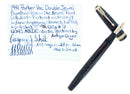 1941 PARKER VACUMATIC AZURE PEARL DOUBLE JEWEL LONG MAJOR FOUNTAIN PEN RESTORED OFFERED BY ANTIQUE DIGGER