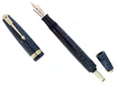 1941 PARKER VACUMATIC AZURE PEARL DOUBLE JEWEL LONG MAJOR FOUNTAIN PEN RESTORED OFFERED BY ANTIQUE DIGGER