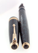 1941 PARKER VACUMATIC AZURE PEARL DOUBLE JEWEL LONG MAJOR FOUNTAIN PEN RESTORED OFFERED BY ANTIQUE DIGGER