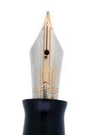 1941 PARKER VACUMATIC DOUBLE JEWEL AZURE PEARL JEWELER CAP BAND FOUNTAIN PEN RESTORED OFFER BY ANTIQUE DIGGER