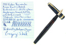 1941 PARKER VACUMATIC AZURE PEARL DOUBLE JEWEL LONG MAJOR FOUNTAIN PEN RESTORED OFFERED BY ANTIQUE DIGGER