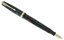 1941 PARKER VACUMATIC AZURE PEARL DOUBLE JEWEL LONG MAJOR FOUNTAIN PEN RESTORED OFFERED BY ANTIQUE DIGGER