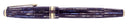 1941 PARKER 1ST GEN SENIOR STRIPED DUOFOLD BLUE GRAY FOUNTAIN PEN RESTORED OFFERED BY ANTIQUE DIGGER