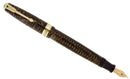 1941 PARKER GOLDEN PEARL VACUMATIC DOUBLE JEWEL JEWELERS CAP BAND FOUNTAIN PEN RESTORED OFFERED BY ANTIQUE DIGGER