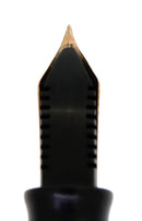 1941 PARKER VACUMATIC SENIOR MAXIMA JET BLACK DOUBLE JEWEL FOUNTAIN PEN RESTORED OFFERED BY ANTIQUE DIGGER