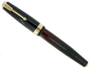 1941 PARKER VACUMATIC SENIOR MAXIMA JET BLACK DOUBLE JEWEL FOUNTAIN PEN RESTORED OFFERED BY ANTIQUE DIGGER