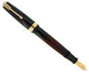 1941 PARKER VACUMATIC SENIOR MAXIMA JET BLACK DOUBLE JEWEL FOUNTAIN PEN RESTORED OFFERED BY ANTIQUE DIGGER