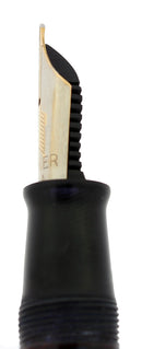 1941 PARKER SENIOR MAXIMA AZURE PEARL VACUMATIC DOUBLE JEWEL FOUNTAIN PEN RESTORED OFFERED BY ANTIQUE DIGGER