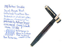 1941 PARKER SENIOR MAXIMA AZURE PEARL VACUMATIC DOUBLE JEWEL FOUNTAIN PEN RESTORED OFFERED BY ANTIQUE DIGGER