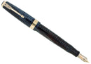 1941 PARKER SENIOR MAXIMA VACUMATIC AZURE PEARL DOUBLE JEWEL FOUNTAIN PEN RESTORED OFFERED BY ANTIQUE DIGGER