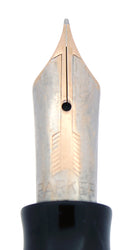 1941 PARKER SENIOR MAXIMA VACUMATIC AZURE PEARL DOUBLE JEWEL FOUNTAIN PEN RESTORED OFFERED BY ANTIQUE DIGGER