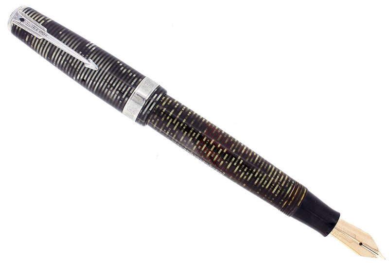 RARE 1941 PARKER VACUMATIC DOUBLE JEWEL SENIOR MAXIMA PARKER FOUNTAIN PEN RESTORED OFFERED BY ANTIQUE DIGGER