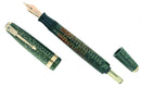 1941 PARKER EMERALD PEARL VACUMATIC DOUBLE JEWEL FOUNTAIN PEN F-BB NIB RESTORED OFFERED BY ANTIQUE DIGGER
