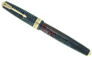 1941 PARKER AZURE VACUMATIC DOUBLE JEWEL JEWELER CAP BAND FOUNTAIN PEN RESTORED OFFERED BY ANTIQUE DIGGER