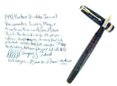 1941 PARKER VACUMATIC LONG MAJOR AZURE PEARL DOUBLE JEWEL FOUNTAIN PEN RESTORED OFFERED BY ANTIQUE DIGGER