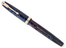 1941 PARKER VACUMATIC LONG MAJOR AZURE PEARL DOUBLE JEWEL FOUNTAIN PEN RESTORED OFFERED BY ANTIQUE DIGGER