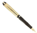C1942 EVERSHARP SKYLINE GOLD CAP BROWN BARREL FOUNTAIN PEN NOS MINT STICKERED OFFERED BY ANTIQUE DIGGER