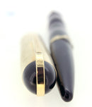 C1942 EVERSHARP SKYLINE GOLD CAP BROWN BARREL FOUNTAIN PEN NOS MINT STICKERED OFFERED BY ANTIQUE DIGGER