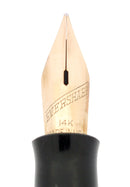 C1942 EVERSHARP SKYLINE GOLD CAP BROWN BARREL FOUNTAIN PEN NOS MINT STICKERED OFFERED BY ANTIQUE DIGGER