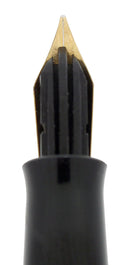 C1942 EVERSHARP SKYLINE GOLD CAP BROWN BARREL FOUNTAIN PEN NOS MINT STICKERED OFFERED BY ANTIQUE DIGGER