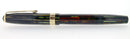 1942 PARKER DUOFOLD GREEN GOLD CELLULOID FOUNTAIN PEN MAJOR SIZE RESTORED OFFERED BY ANTIQUE DIGGER