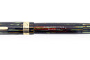 1942 PARKER DUOFOLD GREEN GOLD CELLULOID FOUNTAIN PEN MAJOR SIZE RESTORED OFFERED BY ANTIQUE DIGGER