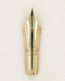 RESTORED 1942 PARKER GOLDEN PEARL VACUMATIC MAJOR FOUNTAIN PEN WITH F to BB FLEX NIB OFFERED BY ANTIQUE DIGGER