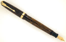 RESTORED 1942 PARKER GOLDEN PEARL VACUMATIC MAJOR FOUNTAIN PEN WITH F to BB FLEX NIB OFFERED BY ANTIQUE DIGGER