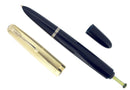 1942 PARKER 51 SINGLE JEWEL CEDAR BLUE VACUMATIC FOUNTAIN PEN RESTORED OFFERED BY ANTIQUE DIGGER