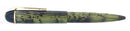 C1943 EVERSHARP SKYLINE GREEN EMERALD MOIRE CELLULOID FOUNTAIN PEN RESTORED OFFERED BY ANTIQUE DIGGER
