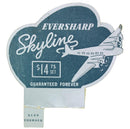 C1943 EVERSHARP SKYLINE BROWN FOUNTAIN PEN SET NOS MINT IN BOX STICKERED OFFERED BY ANTIQUE DIGGER