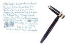 1942 PARKER VACUMATIC AZURE PEARL WIDE JEWELER CAP BAND FOUNTAIN PEN RESTORED OFFERED BY ANTIQUE DIGGER