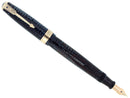 1942 PARKER VACUMATIC AZURE PEARL WIDE JEWELER CAP BAND FOUNTAIN PEN RESTORED OFFERED BY ANTIQUE DIGGER