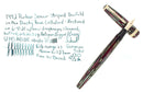 1942 PARKER STRIPED DUOFOLD SENIOR DUSTY ROSE BLUE DIAMOND FOUNTAIN PEN RESTORED OFFERED BY ANTIQUE DIGGER
