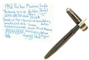 SCARCE 1942 PARKER VACUMATIC SENIOR MAXIMA GOLDEN PEARL FOUNTAIN PEN RESTORED OFFERED BY ANTIQUE DIGGER