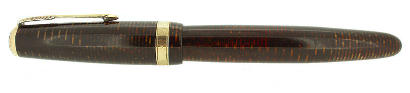 SCARCE 1942 PARKER VACUMATIC SENIOR MAXIMA GOLDEN PEARL FOUNTAIN PEN RESTORED OFFERED BY ANTIQUE DIGGER