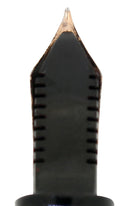 1942 PARKER VACUMATIC SENIOR MAXIMA JET BLACK SINGLE JEWEL FOUNTAIN PEN RESTORED OFFERED BY ANTIQUE DIGGER