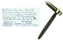 1942 PARKER EMERALD PEARL VACUMATIC MAJOR FOUNTAIN PEN XF-B FLEX NIB RESTORED OFFERED BY ANTIQUE DIGGER