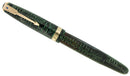 1942 PARKER EMERALD PEARL VACUMATIC MAJOR FOUNTAIN PEN XF-B FLEX NIB RESTORED OFFERED BY ANTIQUE DIGGER
