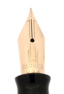 1942 PARKER AZURE PEARL VACUMATIC MAJOR SINGLE JEWEL FOUNTAIN PEN RESTORED OFFERED BY ANTIQUE DIGGER